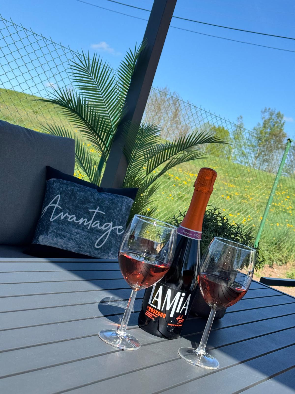 Prosecco auf der Terrasse